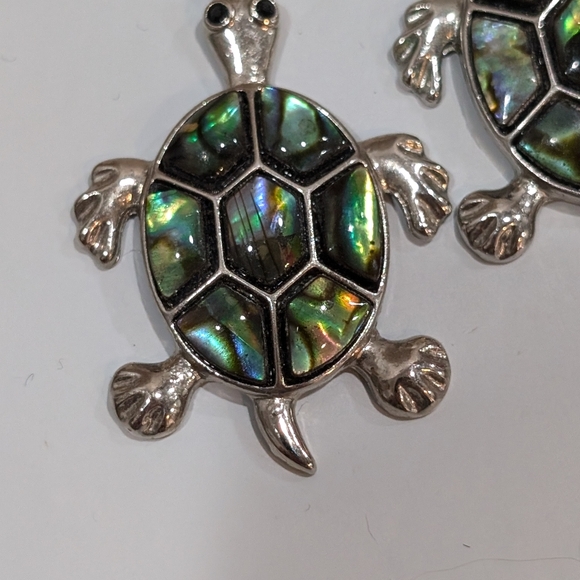 Sea Turtle Dangle Earrings - Picture 3 of 5
